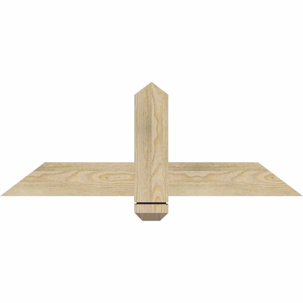 Ekena Millwork Eugene Rough Sawn Timber Gable Bracket, Douglas Fir, 36"W x 13"H x 2"D x 4"F, 9/12 Pitch GBW036X13X0204EUG00RDF - main